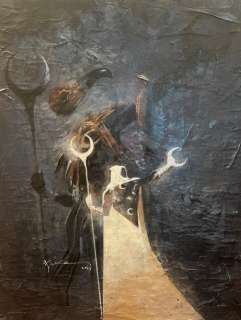 Bill Sienkiewicz | Moon Knight Cover Painting | Bill Sienkiewicz