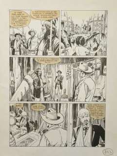 Roberto de Angelis | Tex Albo Speciale n. 18 - De Angelis - Tavola Originale "Ombre nella notte" - Page volante - Exemplaire unique - (2004) | Catawiki