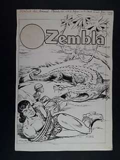 Fausto Oneta - Zembla - Fausto Oneta - Originale di Copertina "Zembla" - Firmata. - Page volante - Exemplaire unique - (1970)