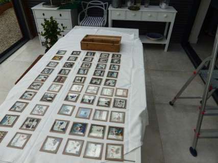 Wim Meuldijk - Compleet Verhaal | "Sneeuwvlok - De Eskimo" - 55 handbeschilderde glazen dia’s (1-55) - De wedstrijd voor hondensleden - (1946) | Catawiki