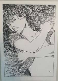 Servais, Jean-Claude | Servais - Original illustration for an ex-libris from Espace BD - La mémoire des arbres - (1999) | Catawiki