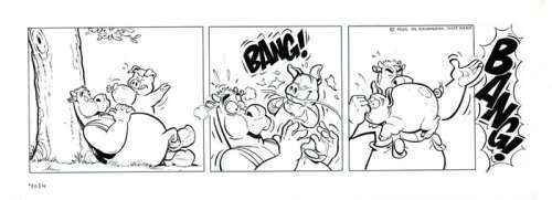 Wil Raymakers & Thijs Wilms | Boes - Originele strook uit Boes Integraal 12 - Formaat: 43 x 15 cm. | Catawiki