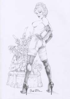 William Bondi | W. Bondi - original artwork "Angelica 3" cm 30x42 - Page volante | Catawiki