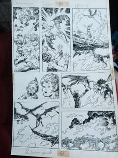 John Buscema, Marie Severin - Weirdworld #? P.18 - Vs. Dragons - 1980‘S Signed