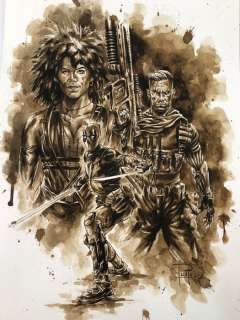 Juapi Coffee Artist | Original Coffee Painting - DEADPOOL 2 (2021) | Catawiki