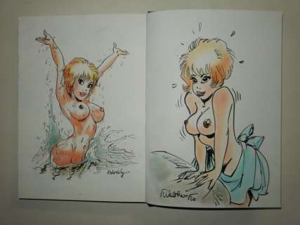 Walthéry, François | Walthéry - Natasja - 50 jaar Charme - HC exemplaar - Met originele kleurentekening + prent + standee - Cartonné - EO - (2020) | Catawiki