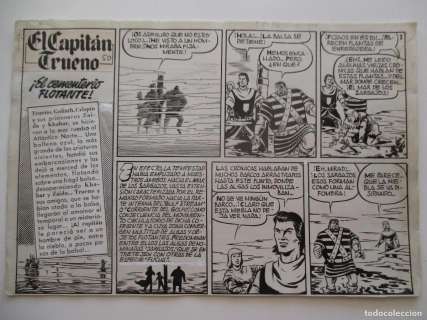 EL CAPITÁN TRUENO Nº 50, COMPLETO SIN PORTADA: 10 PÁGINAS. PLANCHAS ORIGINALES.
