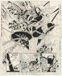 SPAWN BLOOD FEUD Issue #4 Double Page Splash | ComicConnect