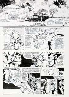 Munuera - Spirou et Fantasio, variante de la planche n°24 Ã…