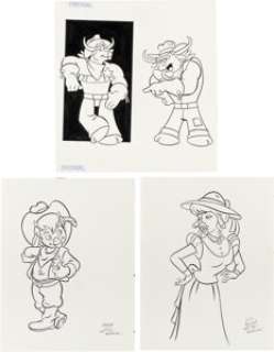 Cowboys Of Moo Mesa Original Artwork Lot (R.E. Bee Inc, 1992). | Heritage