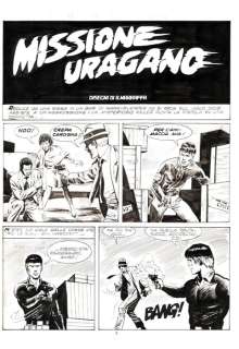 Bruno Marraffa | Mister No n. 120 - B. Marraffa - 4x Tavole Originali "Missione Uragano" - Page volante - Exemplaire unique - (1985) | Catawiki