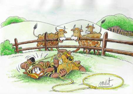 Millet | Donald Duck - Millet - Original Drawing | Catawiki