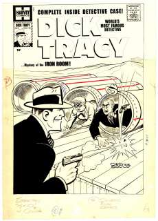 Chester Gould | Gould - DICK TRACY #136 Cover (1950) NO RESERVE! | Russ Cochran
