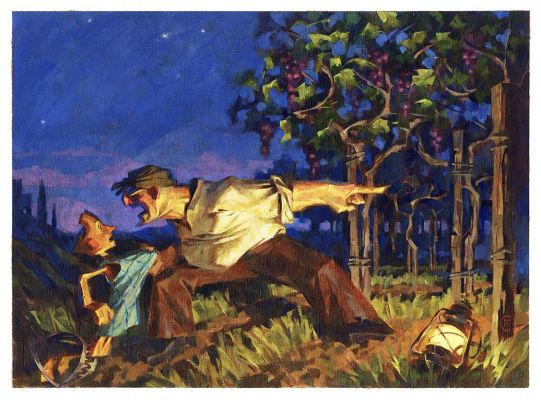 Corli, Francesco | “Le Avventure di Pinocchio – Storia di un Burattino” – illustrazione 28 | Cart Gallery
