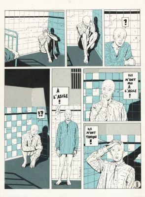 Chantal Montellier | Les rêves du fou, planche 16, | Galerie 9ème Art