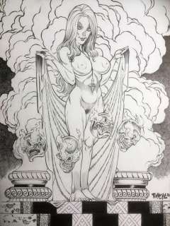 Tim Vigil | Nude Demon - Original drawing by Tim Vigil - (2020) | Catawiki