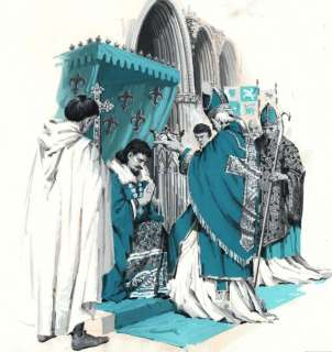 Keay, Jack (1907 - 1999) | Jack Keay - Gouache op board - Originele gouache - Story of France ’ - (1974) | Catawiki