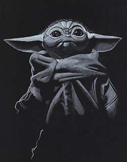 Diego Septiembre - Grogu [The Mandalorian] - Original drawing by Diego Septiembre - Original Art