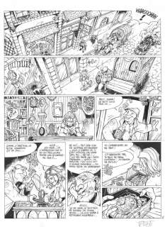 Planche originale 6 du tome 1 des Arcanes du Midi-Minuit par Cyril TRICHET