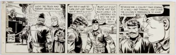 George Wunder | Terry and the Pirates, Strip du 18 janvier 1967 | Galerie 9ème Art