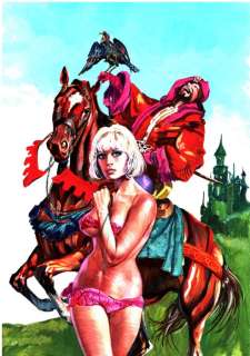 Giordano Ferrari | Sexy Favole n. 43 - G.Ferrari - Copertina Originale "La bella e la scimmia" - Page volante - Exemplaire unique - (1975) | Catawiki