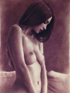O. Ortoski | Pin-Up Ready for Anything - Original Sexy Pastel Painting Drawing - Signed | Catawiki