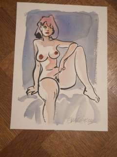 Maltaite, Eric | Eric Maltaite - Dessin original en couleur - Nuits d’insomnie - (2020) | Catawiki