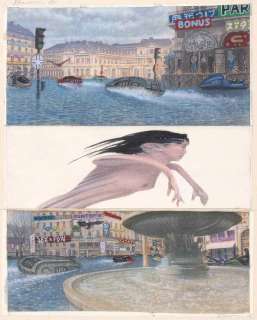 Eberoni (Didier) | Samouraï, planches n°52 et 53 aux crayons de cou… | Millon