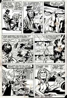 Jack Kirby, Sam Grainger - astonishing tales #2 p 8 (ka-zar battles kraven, very first petrified man issue! ) 1970