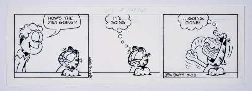 Jim DAVIS Né en 1945 Garfield’s Diet | Artcurial