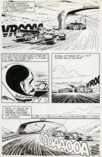 Graton, Jean | Michel Vaillant - Virage Ã  gauche. Encre de Chine pour la | Coutau Bégarie