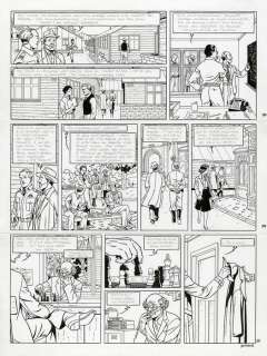 André Juillard | Juillard, André - Planche originale (p.29) - Blake et Mortimer T23 - Le bÃ¢ton de Plutarque - (2014) | Catawiki