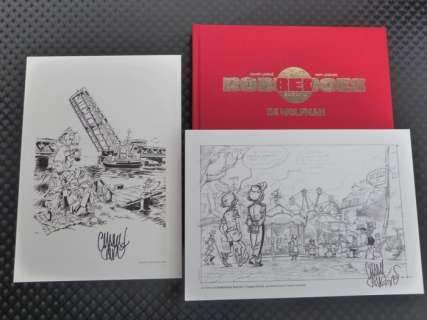 Charel Cambré | Robbedoes - De Wolfman - luxe fluwelen Auteursexemplaar + tekening - Cartonné - EO - (2018/2018) | Catawiki