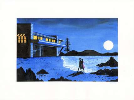 Alexandre Clerisse | ALEXANDRE CLÉRISSE – Illustration originale inspirée d’une case de Moonlight Express – R04 | Galerie Barbier