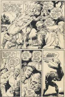 95: Redondo Swamp Thing #20 p8 1975 original comic art | Russ Cochran