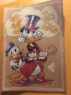 Alessandro Gottardo | Donald Duck - â€œPensieri e lingottiâ€ - Page volante - Exemplaire unique - (2020/2020) | Catawiki