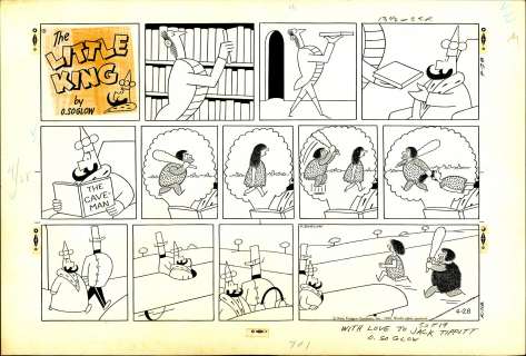Otto Soglow | Soglow - THE LITTLE KING, Sunday Page (04/28/1968) | Russ Cochran