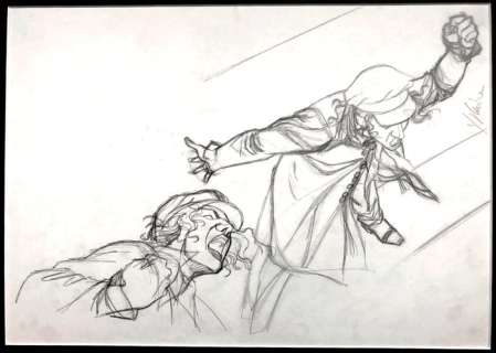 Yslaire | Yslaire - Originele potloodtekening - Samber - (1995) | Catawiki