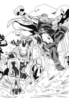Carlos Nieto - Iron Man and Thor – Original Art