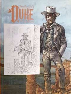 Hermann | Hermann - Crayonné original - Projet de couverture - Duke | Catawiki