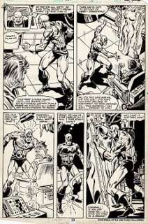 Fred Kida - Don Perlin | Captain America #239 - Page 23 - Original drawing by Fred Kida and Don Perlin - EO - (1979) | Catawiki