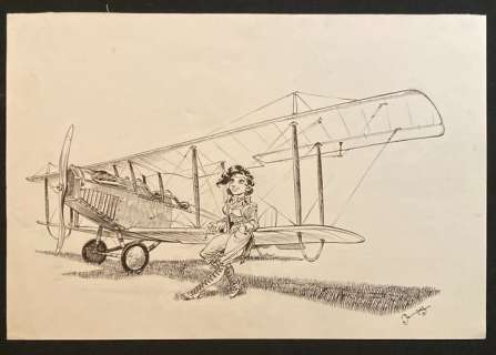 Dan Verlinden | Verlinden, Dan - Dessin original - Projet d’une série aéronautique - (2013) | Catawiki