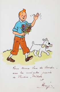 Hergé | Tintin, illustration Ã  l’encre de Chine et Ã … | Millon