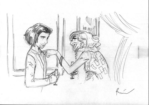 DESSIN ORIGINAL POUR AMOROSTASIA PAR CYRIL BONIN - ILLUSTRATION N°2 | Pulp’s
