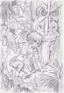 Walthéry. Illustration originale Natacha | BDEnchères