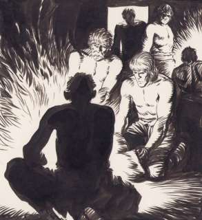 Hans G. Kresse | Kresse, Hans G. - Eric de Noorman - Verhaal 33 - Originele strook (s.35) - De scheepsbouwer - (1954) | Catawiki