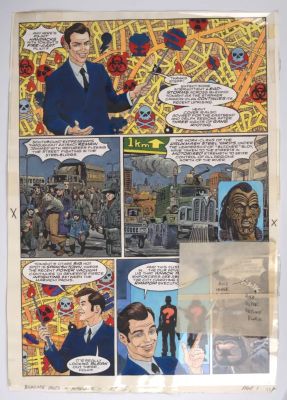 Lot 29 - 2000 AD Prog #1155 Downlode Tales City on Fire Part 1 Complete Colour Story Pages (Fleetway, 1990) T | Stanley Gibbons Baldwin’s