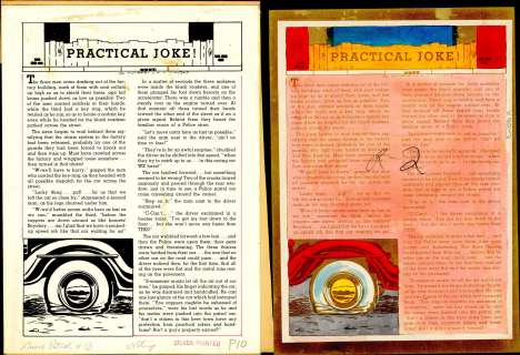 PRACTICAL JOKE!, CRIME PATROL #13, 2 Pc. Collection (Aug-Sep 1949) NO RESERVE! | Russ Cochran