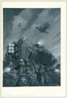 Paul Dainton - Illustration originale "S-M Landraider Crusador" - Warhammer 40000