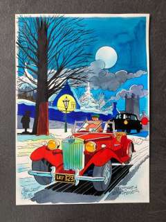 Jacot, Christian | Jacot, Christian - Dessin original couleur - Hommage Ã  Clifton - (2020) | Catawiki